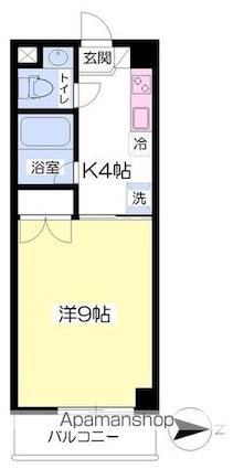ＦＬＥＵＲＥＴ[1K/29.03m2]の間取図