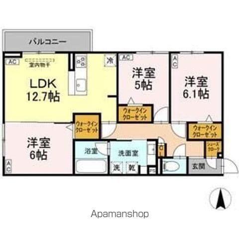 シャンドフルールの間取り写真