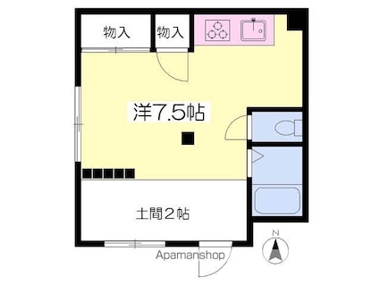 グリーンハイツ正岡[1R/23.85m2]の間取図