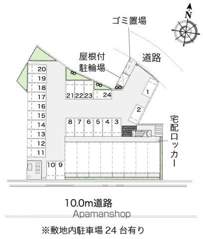 レオパレスボンジュルネ 104 ｜ 千葉県印西市木下783-7（賃貸マンション1K・1階・26.08㎡） その14