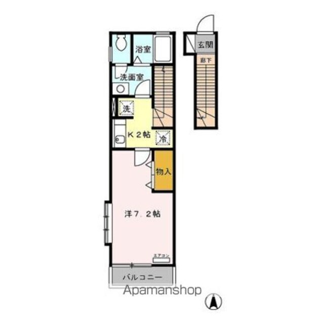 東京都中野区本町５丁目[1K/31.93m2]の間取図