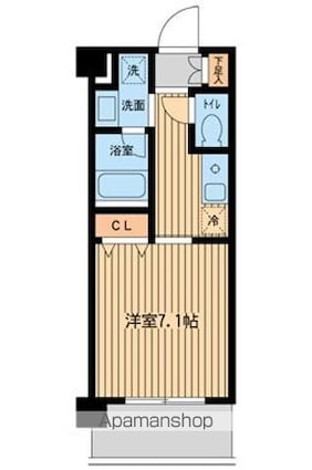 ＫＤＸレジデンス用賀[1K/25.32m2]の間取図
