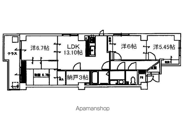 ラルゴ住吉の間取り写真
