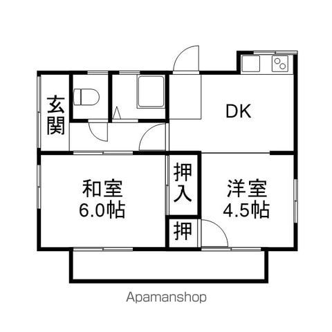 山陽本線 高島駅 徒歩17分 1階建 築57年の間取り写真