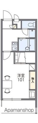 香川県高松市寺井町[1K/23.18m2]の間取図