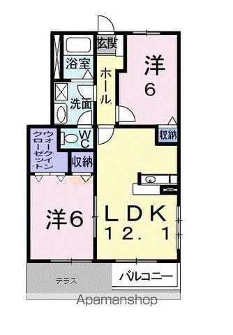 サンブリーゼ東山 Cの間取り写真