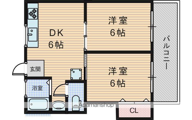 井上マンションの間取り写真