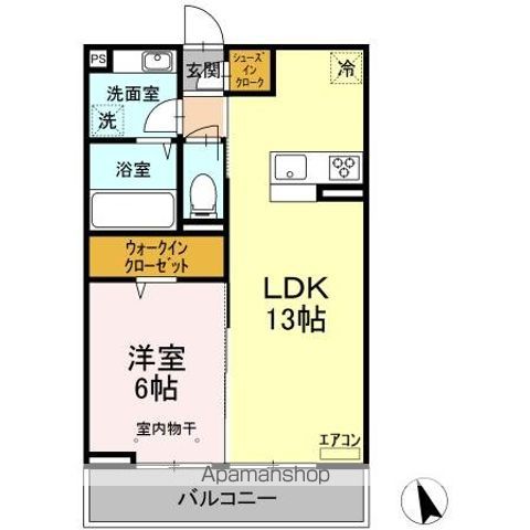 【八千代市大和田新田のアパートの間取り】