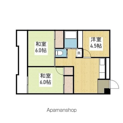 酒井ビル[3DK/49.41m2]の間取図
