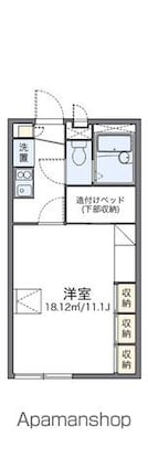 レオパレス２００１ＴＡＮＥＭＯＴＯ[1K/26.49m2]の間取図