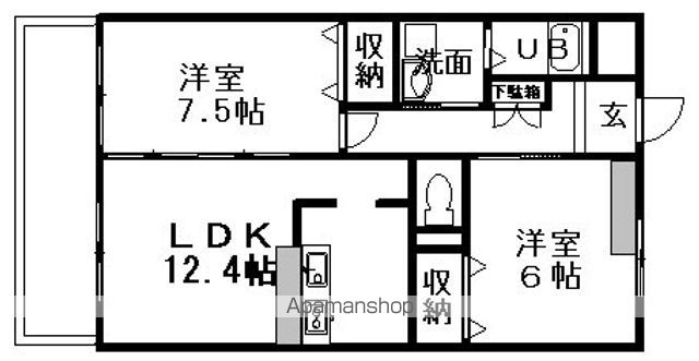 エコトピア上川原の間取り写真