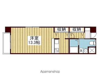 シェレナ本町[1R/35.1m2]の間取図