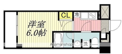 メインステージ立川Ⅵ[1K/20.52m2]の間取図