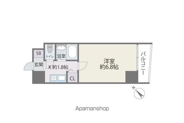 レキシントンスクエア駅南 601 ｜ 福岡県福岡市博多区博多駅南２丁目9-40（賃貸マンション1K・6階・19.66㎡） その2