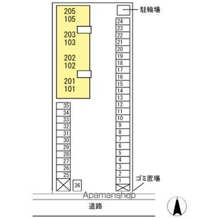メゾン・エタニティ[1LDK/47.84m2]の配置図