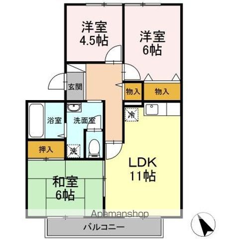 ソシア・コスモスの間取り