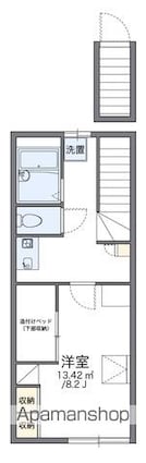 レオパレス南手城[1K/26.08m2]の間取図