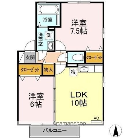 リビングタウン今里D・E棟の間取り写真