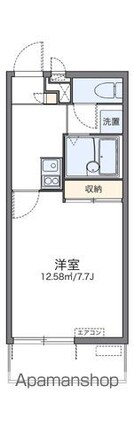 レオパレスコスモス[1K/23.18m2]の間取図