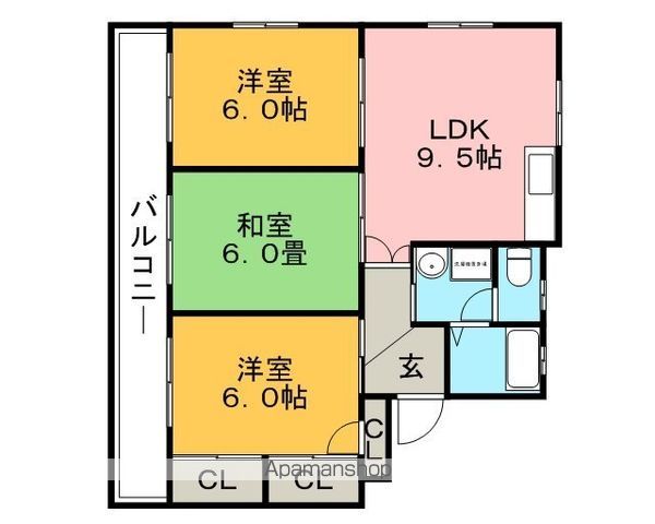 シェル幹の間取り