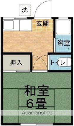 フォーブル百瀬[1K/19.8m2]の間取図