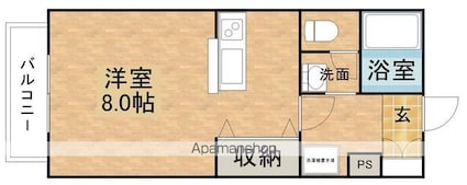 メゾンしんとみ[1R/29.37m2]の間取図