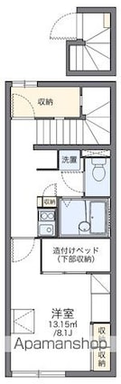 レオパレス連[1K/28.02m2]の間取図
