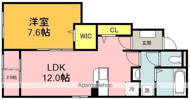 ロータス川宮4の間取り写真