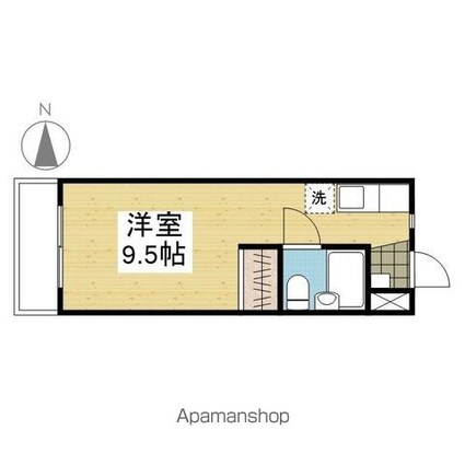 マンションＨＡＭ清水町[1R/19.86m2]の間取図