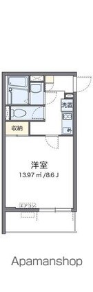 クレイノＣＲＥＡ　豊島園[1K/25.51m2]の間取図