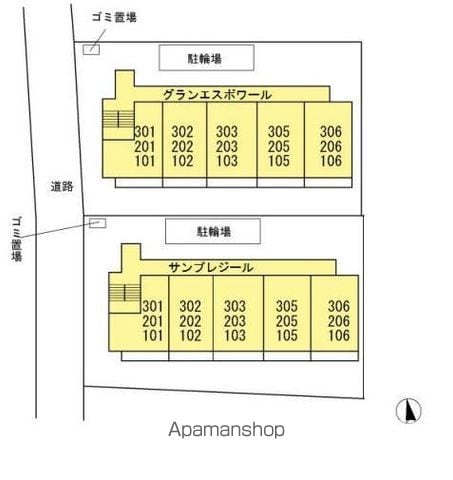 グランエスポワール 106 ｜ 東京都小平市小川西町４丁目14-10（賃貸アパート1LDK・1階・33.61㎡） その27