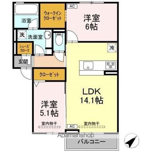 恵比寿の森の間取り写真