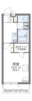 レオパレスアイ　ステイつくば[1K/26.08m2]の間取図