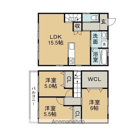 リースホーム小六町の間取り写真
