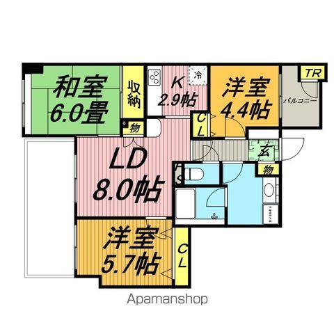 レクセルマンション五香の間取り