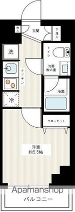 ＡＺＥＳＴ北千住[1K/21m2]の間取図