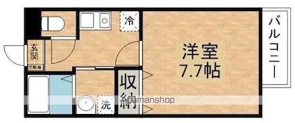 エスエスコーポ[1K/27.65m2]の間取図