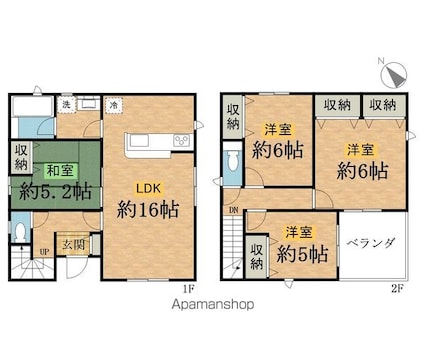 Ｋｏｌｅｔ八王子川口１７[4LDK/94.77m2]の間取図