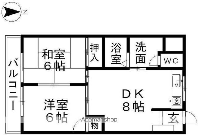 丸の内カジウラマンションの間取り写真
