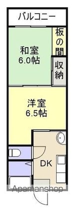 レストハイツ[2K/33m2]の間取図