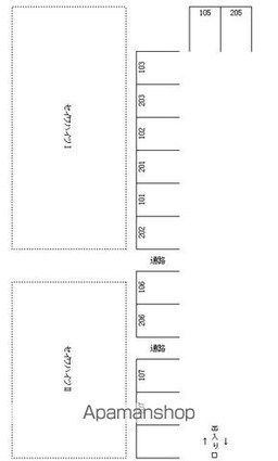 セイワハイツⅠ[2DK/35.67m2]の配置図