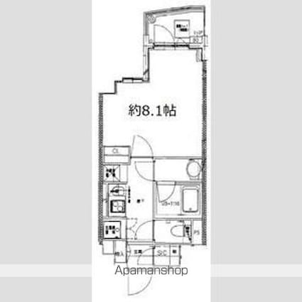 ＳーＦＯＲＴ中板橋[1K/28.35m2]の間取図