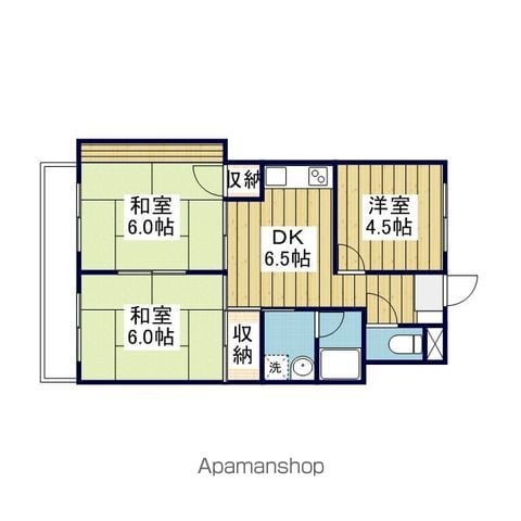 徳和マンションの間取り写真