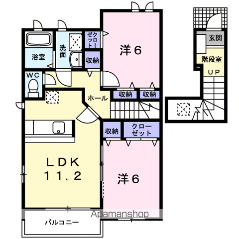 【ピーノパストラルⅡの間取り】