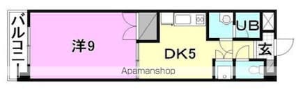 モルトリエータ[1DK/30m2]の間取図