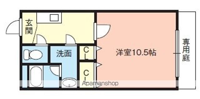 Ｍグラナート[1K/32m2]の間取図