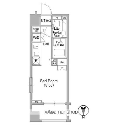 コンフォリア大森ＤＥＵＸ[1R/24.48m2]の間取図