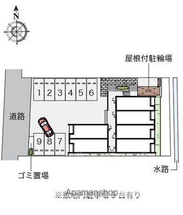 クレイノ雄の浦[1K/25.89m2]の配置図