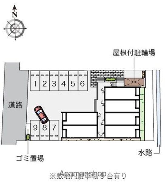 クレイノ雄の浦[1K/25.89m2]の配置図