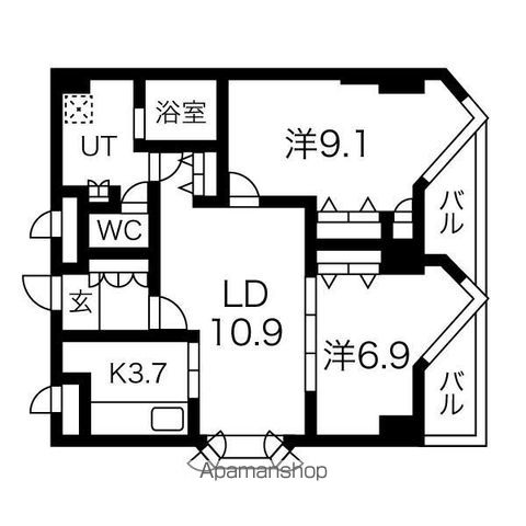 宮ヶ丘レジデンス神宮前の間取り写真